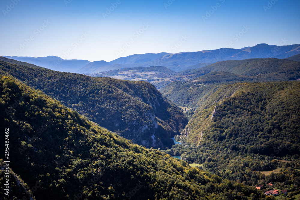 Beautiful mountains and hills near the Drvar in Bosnia and Herzegovina