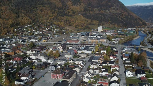 The Norwegian inland town Otta photo