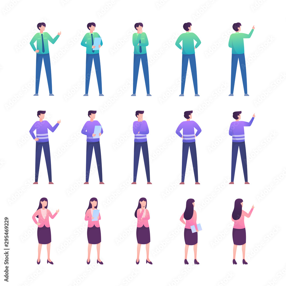 men character illustration set men character illustration set