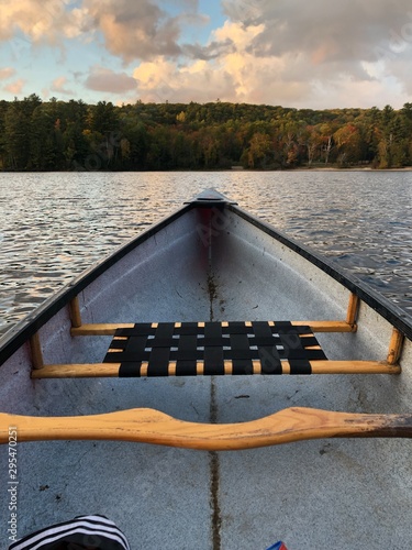 canoe on lake