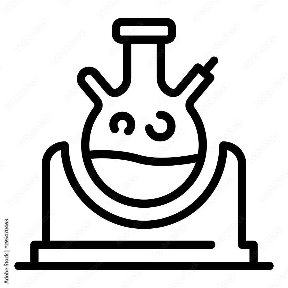 Chemical experiment icon. Outline chemical experiment vector icon for web design isolated on white background Chemical experiment icon. Outline chemical experiment vector icon for web design isolated on white background