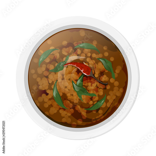 Rajasthani dish dal banjari in bowl.