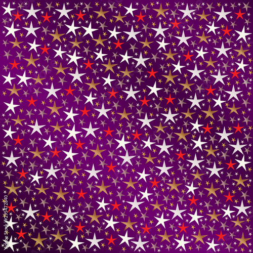 many color stars background