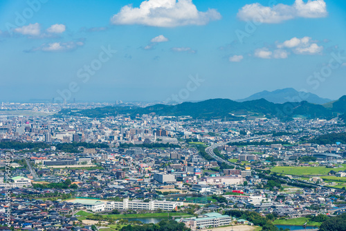 天拝山から見た福岡の景色 © kouki k