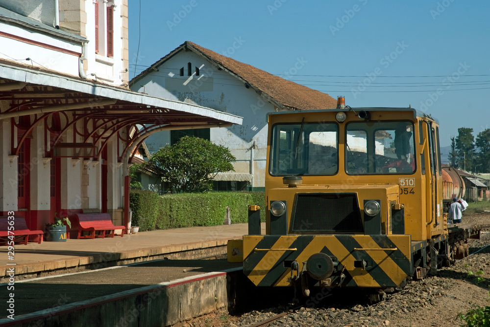 gare, chemin de fer, train, Antsirabe, Madagascar