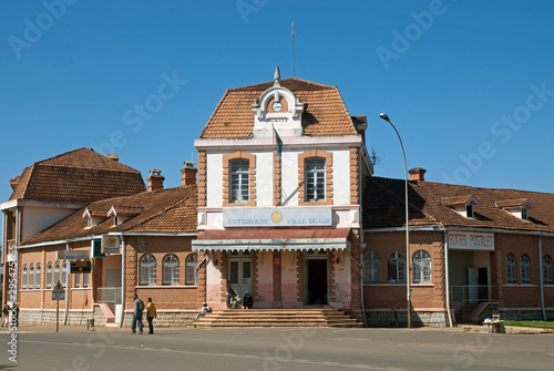 gare, chemin de fer, train, Antsirabe, Madagascar photo