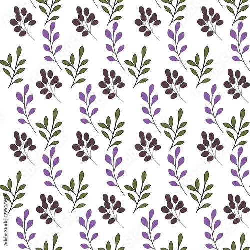 Texture with flowers and plants. Floral ornament. Original flowers pattern.