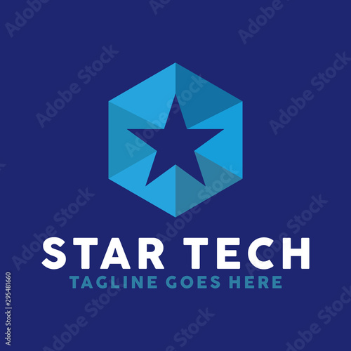 Star Tech Logo Design Inspiration For Business And Company