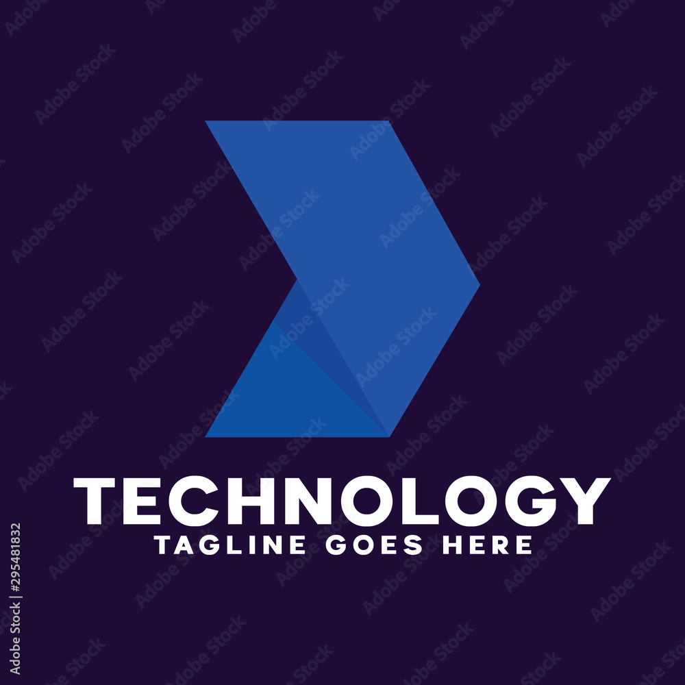 Naklejka premium Technology Logo Design Inspiration For Business And Company