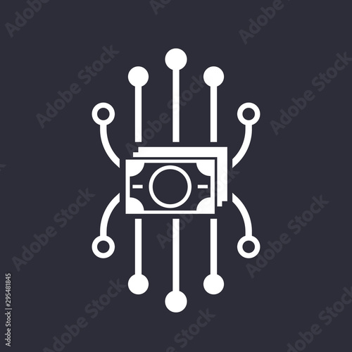 Financial diversification, investments, funding vector icon