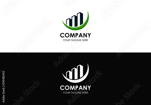 Minimalist Corporate Business Investment Logo Vector