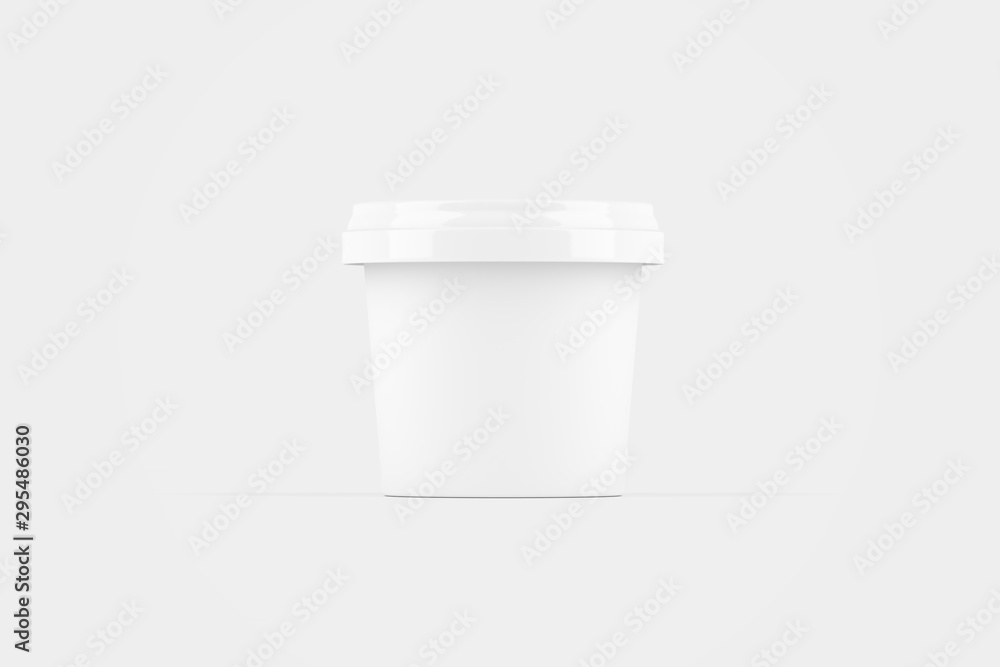 Ice Cream Jar Packaging White Mockup Ice Cream Jar Packaging White Mockup