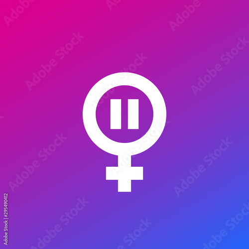 menopause icon, climacteric vector symbol