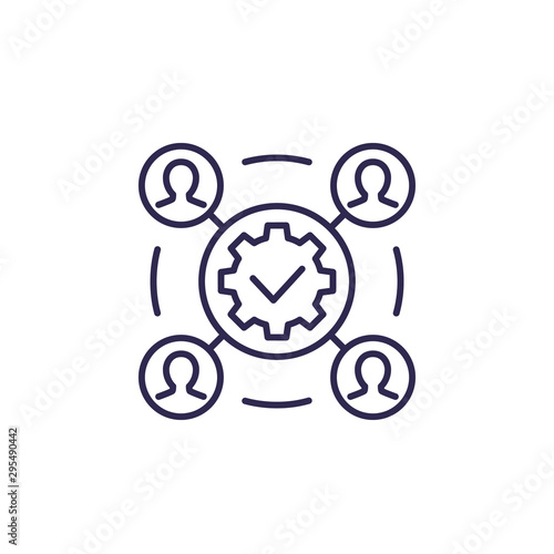 project execution, business line icon