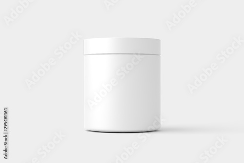 Photography Supplement Bottle Jar Packaging White Mockup