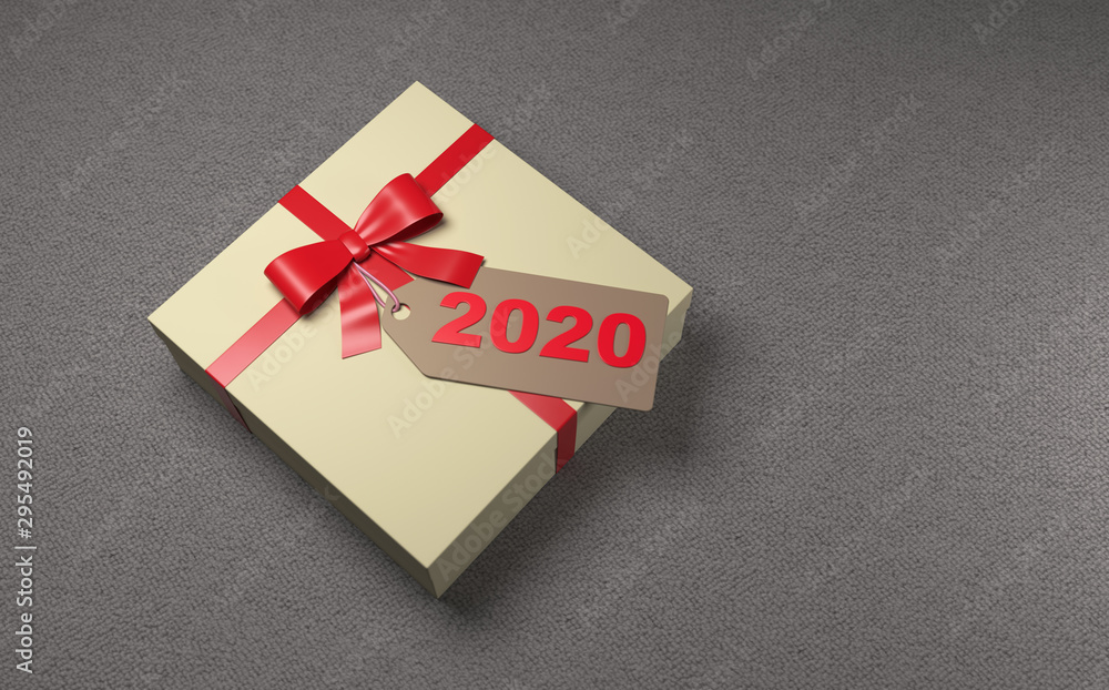 New Year 2020 Creative Design Concept - 3D Rendered Image New Year 2020 Creative Design Concept - 3D Rendered Image