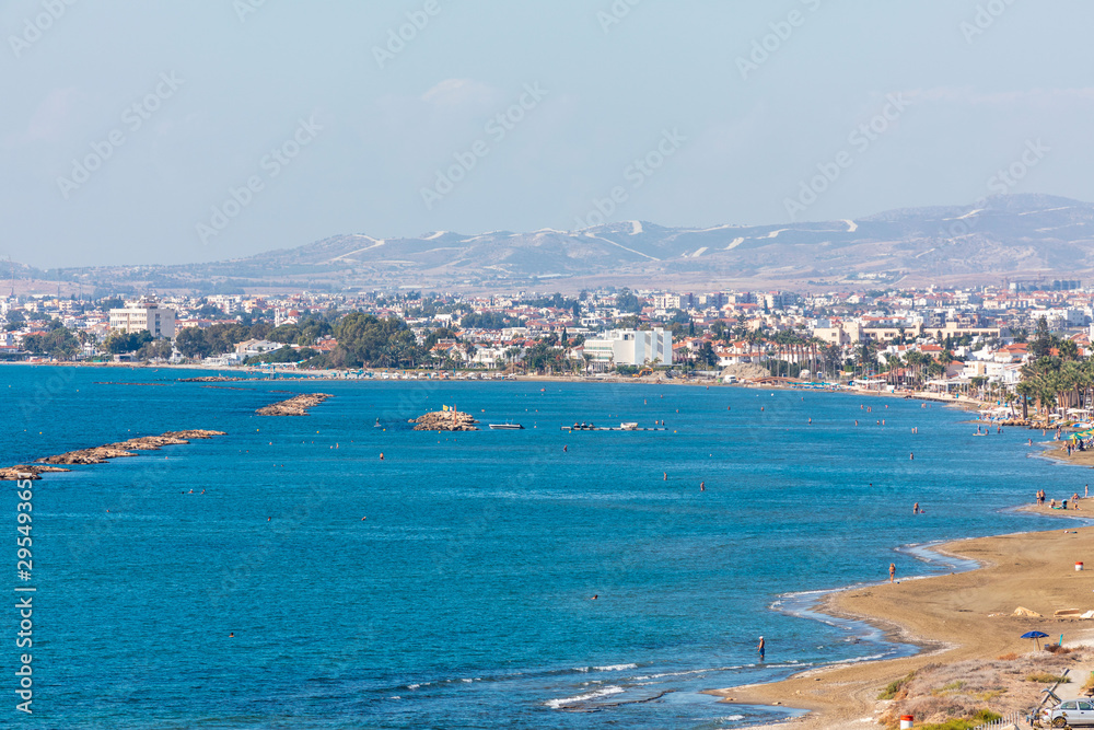 A coast in Cyprus near Larnaka in October