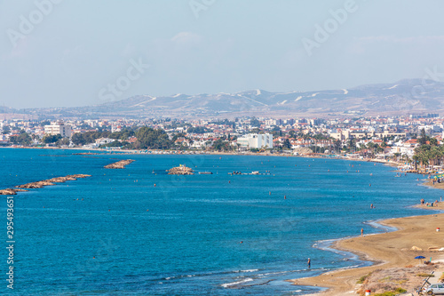 A coast in Cyprus near Larnaka in October