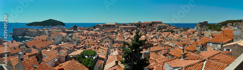 View over the roofs of Dubrovnik's old city.