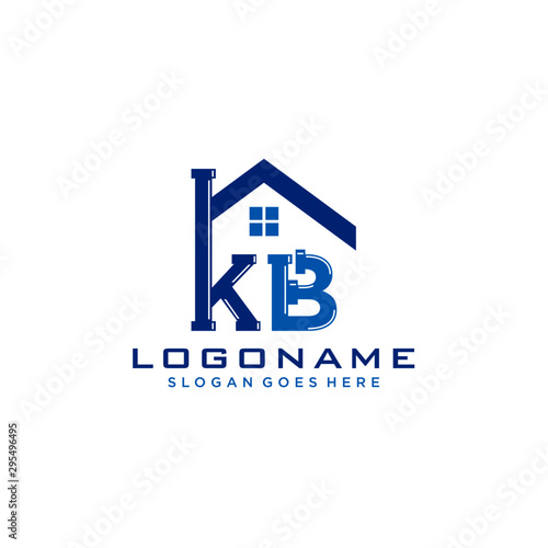 KB Initial for Plumbing Service logo icon vector