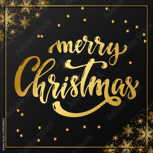 Merry christmas quote for posters, banners, invitations, etc.