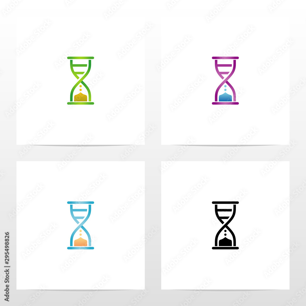Hourglass And DNA Logo Design Hourglass And DNA Logo Design