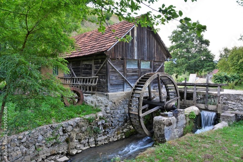 an old water mill photo