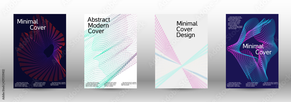 Cover design template set 