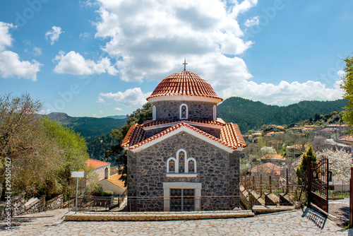 church in mountain village, Baltessiniko in Arcadia, Peloponnese, Greece