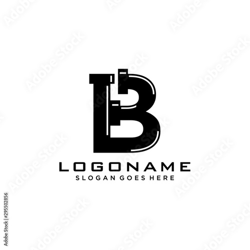 B Initial for Plumbing Service logo icon vector