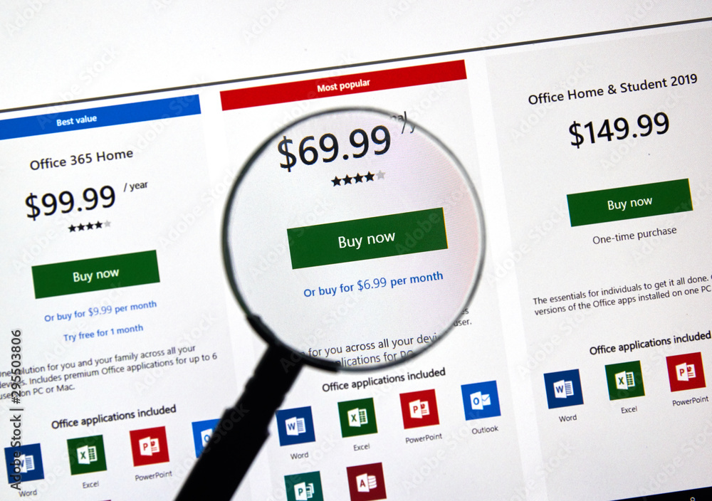 MIcrosoft Office 365 subscribtion card Stock Photo | Adobe Stock