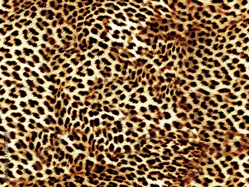 leopard seamless pattern brown color illistration texture design