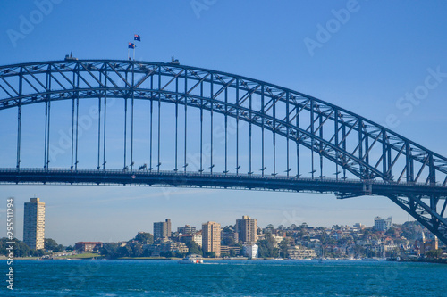 view of harbour bridge in Sydney Australia