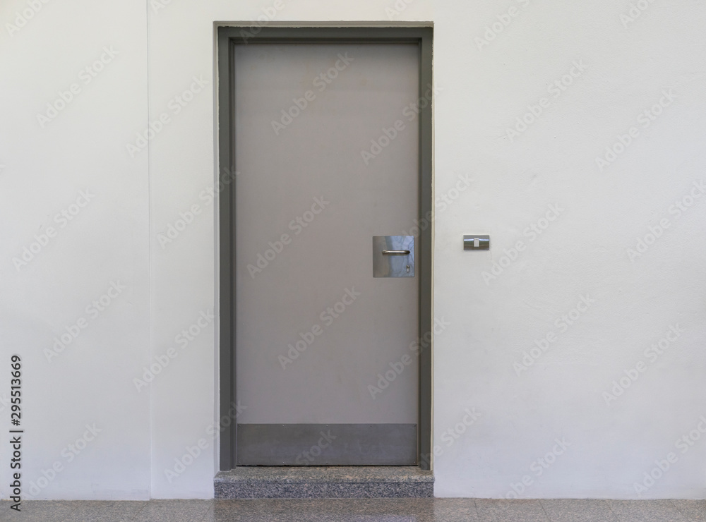 Steel door used to open and wall background Steel door used to open and wall background