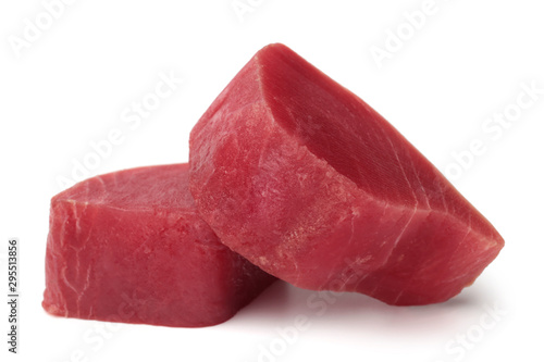 Bilde på lerret Slices of raw tuna fish meat