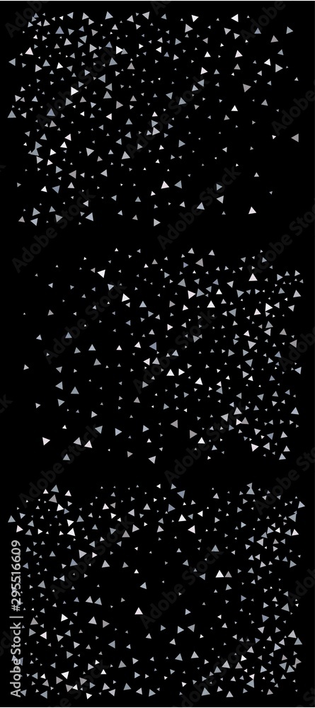Falling confetti on black background.