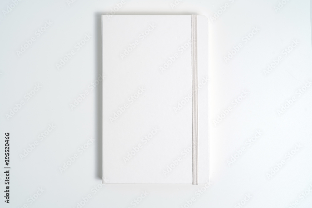 white notebook on white background with clipping path white notebook on white background with clipping path