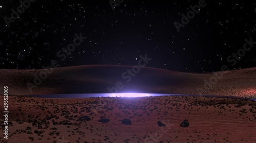 Water on Mars ancient martian oasis scifi science space video background
