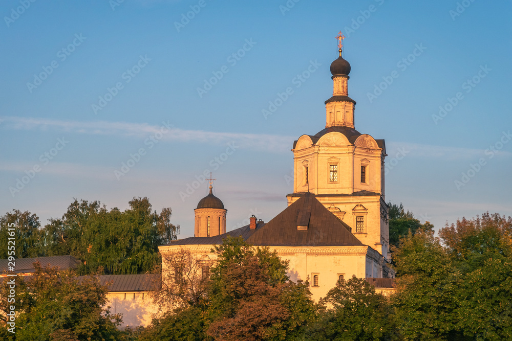 Spaso Andronikov monastery in Moscow.  Andrey Rublev museum. Orthodox church.