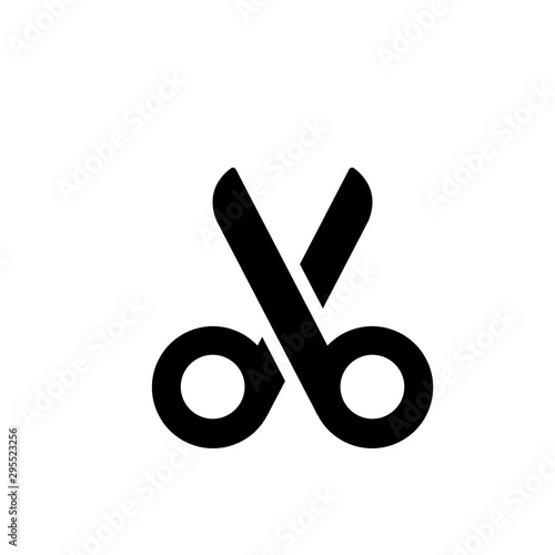 scissors - Vector icon B