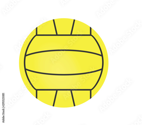 Water polo ball. vector illustration