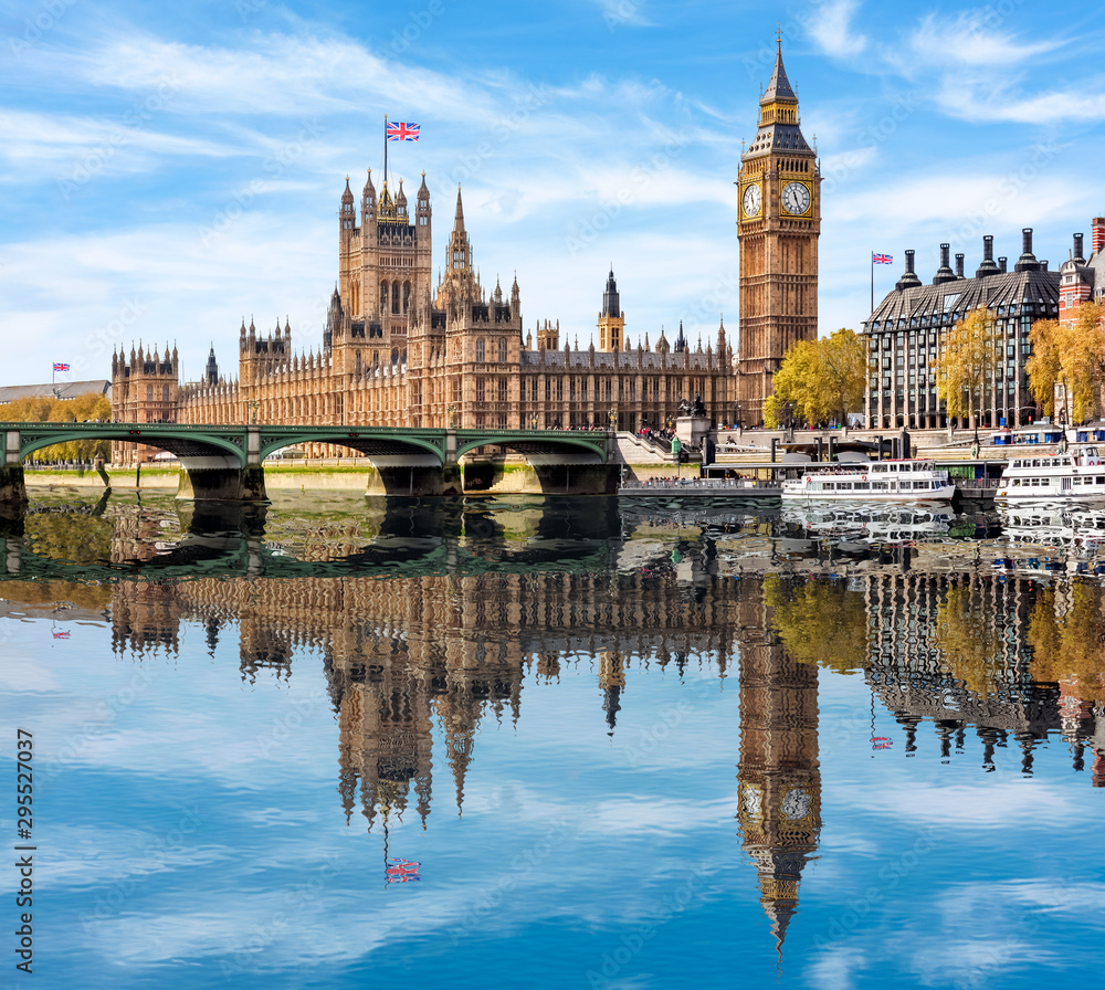 Big Ben and Houses of Parliament, London, UK - obrazy, fototapety, plakaty 