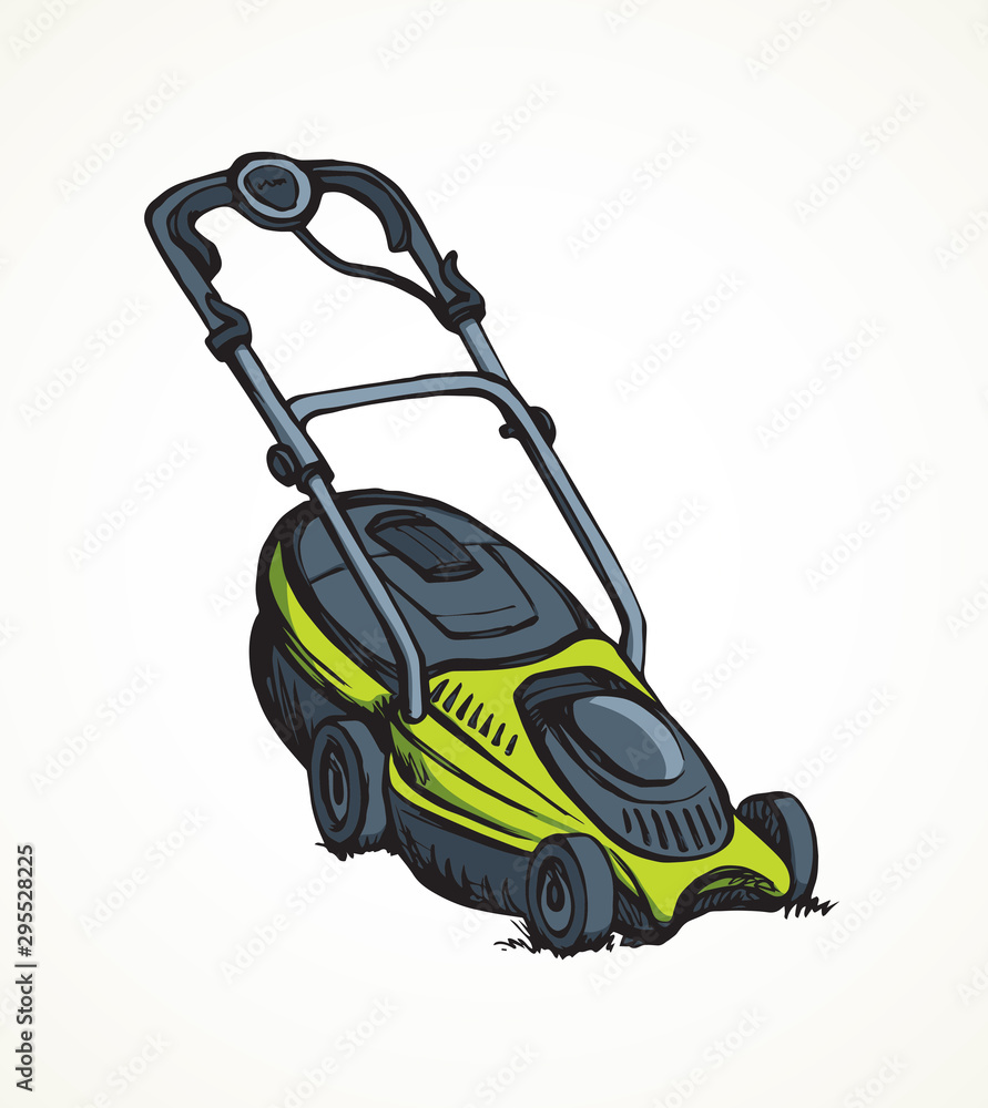Lawn mower. Vector drawing Lawn mower. Vector drawing