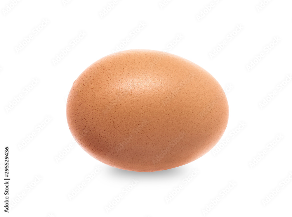 close-up egg chicken isolated on white background close-up egg chicken isolated on white background