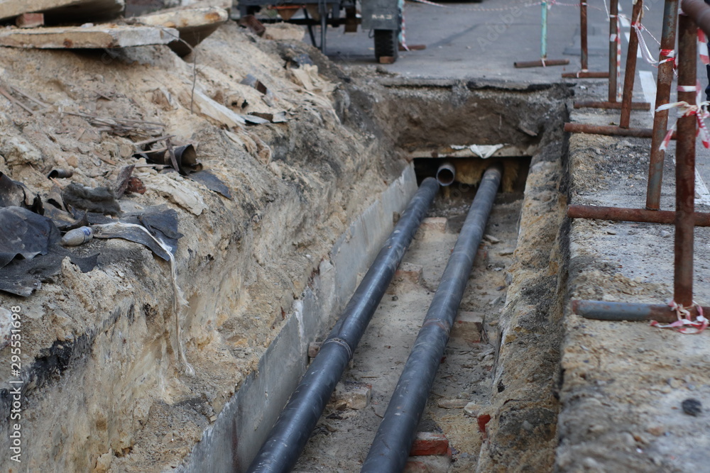 pipes on the street pipes on the street