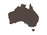 Australia map Vector illustration eps 10