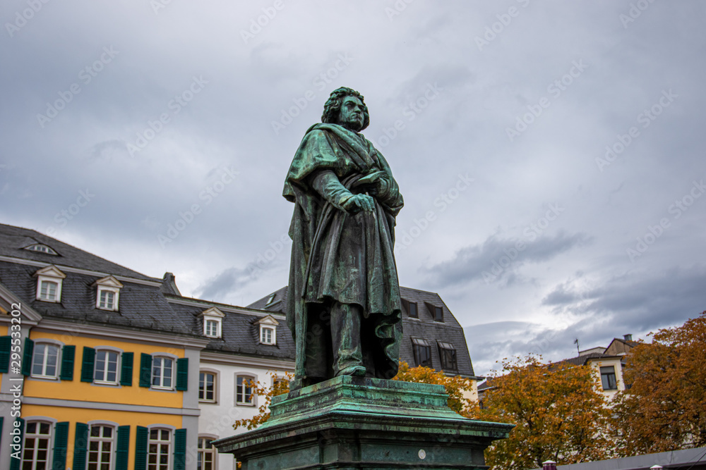 Monument to Beethoven in Bonn at Munsterplatz