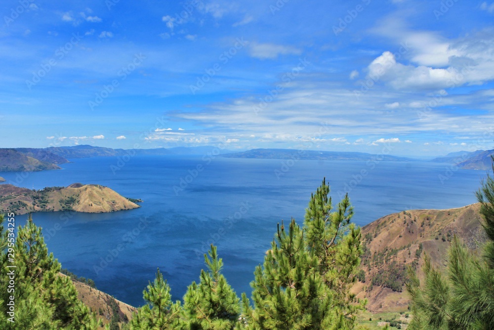 Lake Toba, The Largest Volcanic Lake from North Sumatra, Indonesia. 