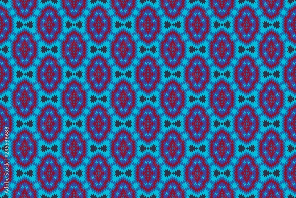 Seamless background with elements of patterns of native Americans. Texture for textile, carpeting, book cover, clothes, banner.