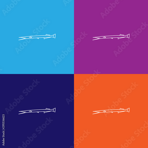 garfish icon. Element of popular sea animals icon. Premium quality graphic design. Signs, symbols collection icon for websites, web design